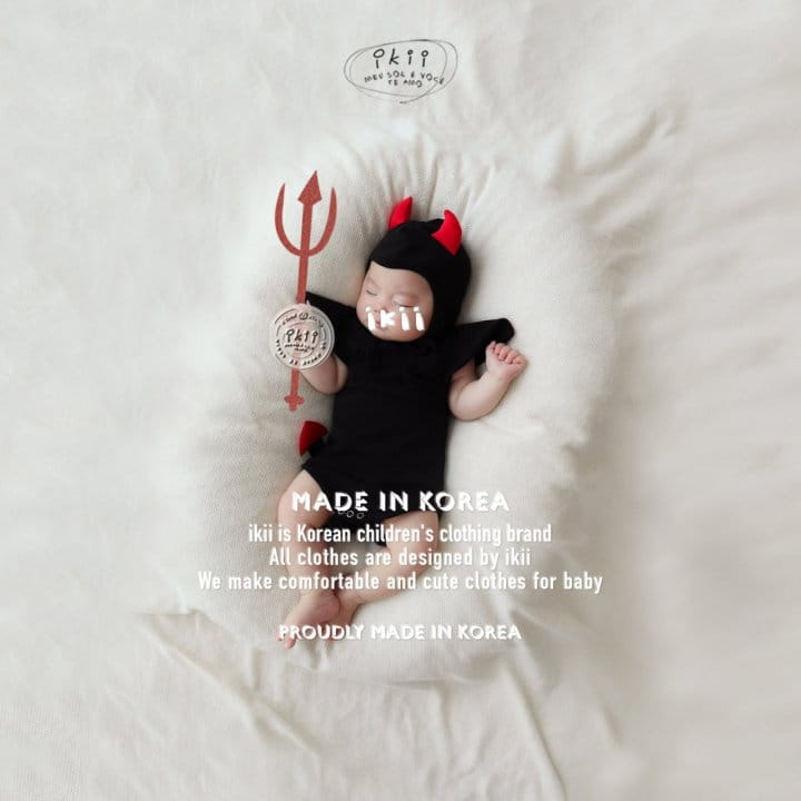 Ikii - Korean Baby Fashion - #babyboutique - Edge Devil 2SET - 6