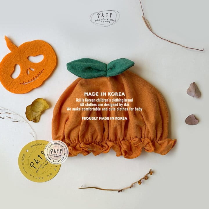 Ikii - Korean Baby Fashion - #babyboutique - Pumpkin Overalls 2SET - 4