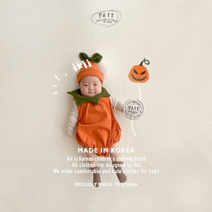 Ikii - Korean Baby Fashion - #babyboutique - Pumpkin 2SET