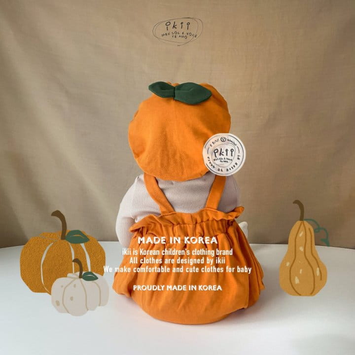 Ikii - Korean Baby Fashion - #babyboutiqueclothing - Pumpkin Overalls 2SET - 5