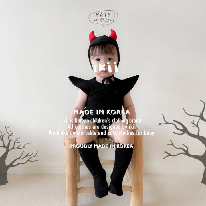 Ikii - Korean Baby Fashion - #babyclothing - Edge Devil 2SET - 8