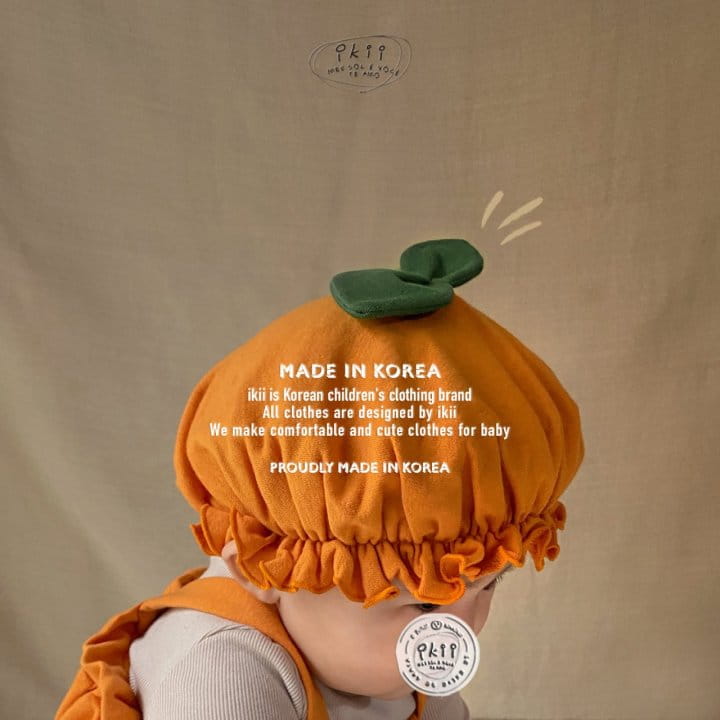 Ikii - Korean Baby Fashion - #babyclothing - Pumpkin Overalls 2SET - 6
