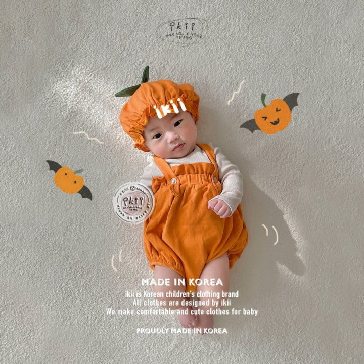 Ikii - Korean Baby Fashion - #babyfashion - Pumpkin Overalls 2SET - 7
