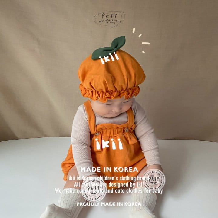 Ikii - Korean Baby Fashion - #babyfever - Pumpkin Overalls 2SET - 8