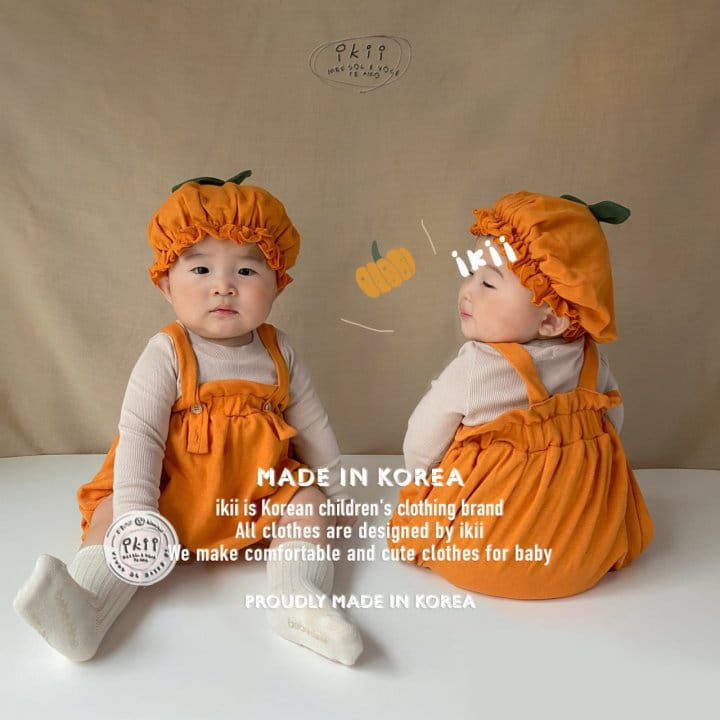 Ikii - Korean Baby Fashion - #babylifestyle - Pumpkin Overalls 2SET - 10
