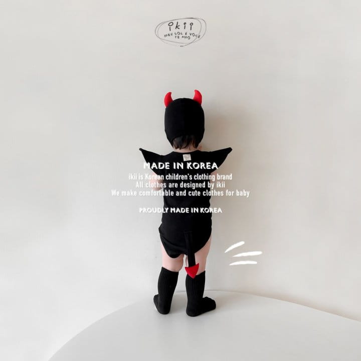 Ikii - Korean Baby Fashion - #babyoutfit - Edge Devil 2SET