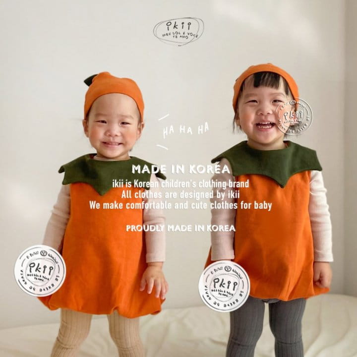 Ikii - Korean Baby Fashion - #onlinebabyboutique - Pumpkin Tunic - 2