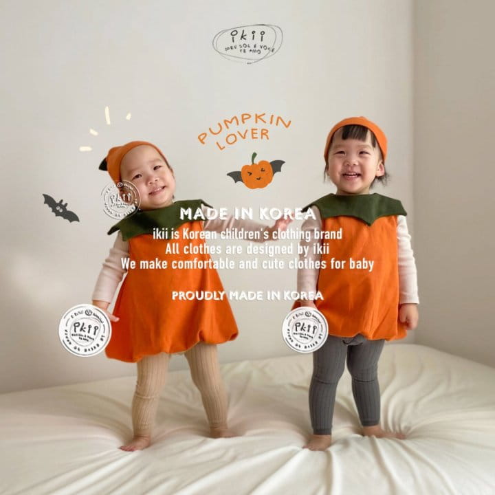 Ikii - Korean Baby Fashion - #onlinebabyshop - Pumpkin Tunic - 3