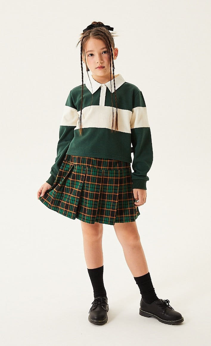 Kokoyarn - Korean Junior Fashion - #fashionkids - Baking Check Skirt - 9