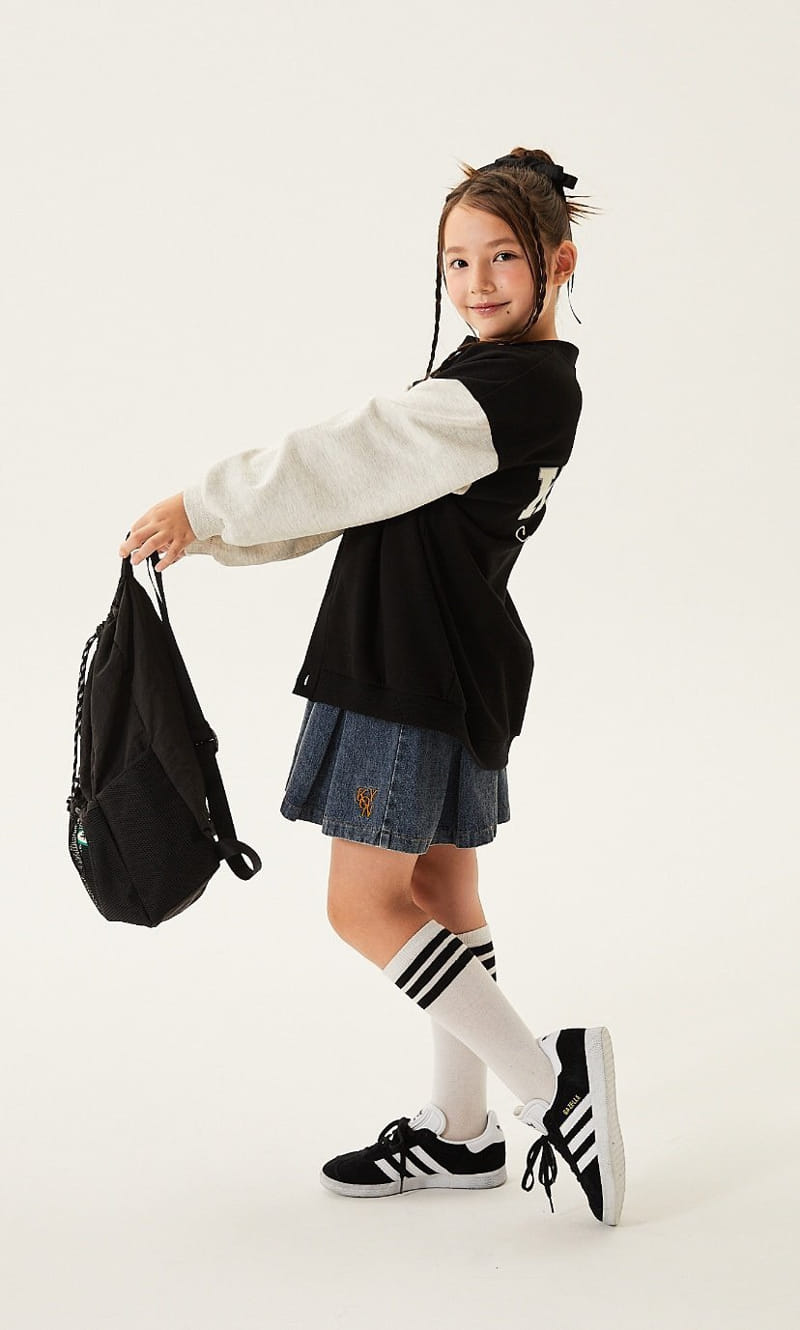 Kokoyarn - Korean Junior Fashion - #kidsshorts - Ditto Denim Wrinkle Skirt - 11