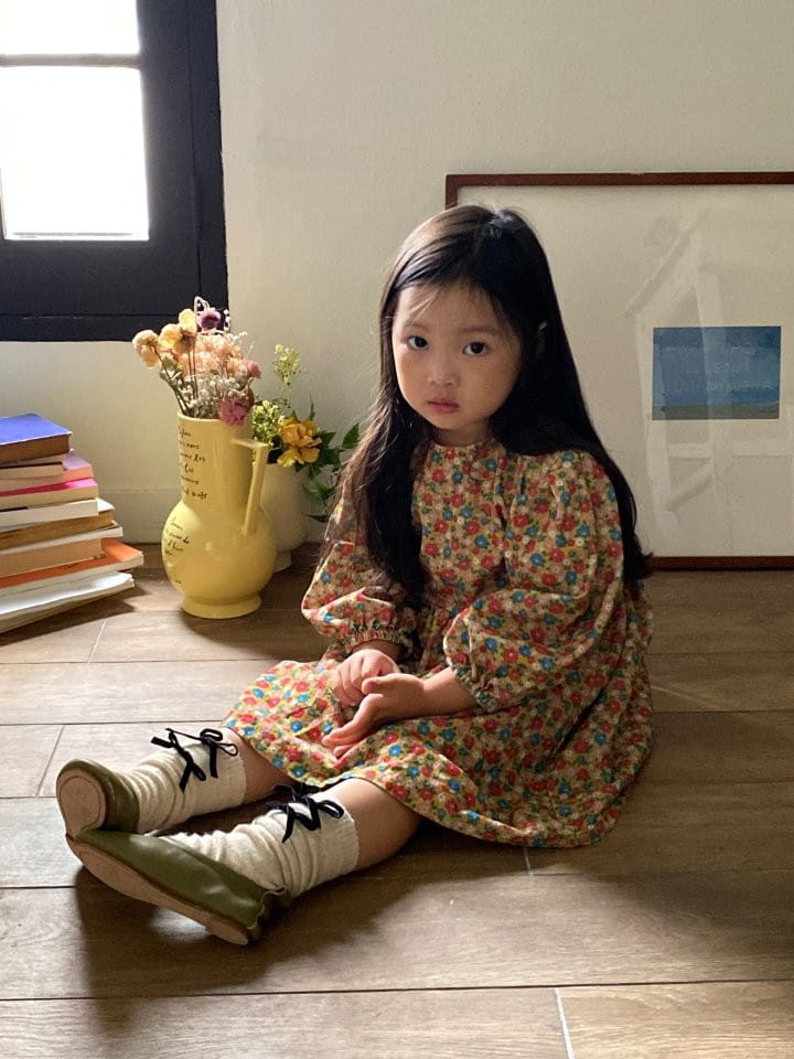 La Chouchou - Korean Children Fashion - #childofig - Floral One-piece - 3
