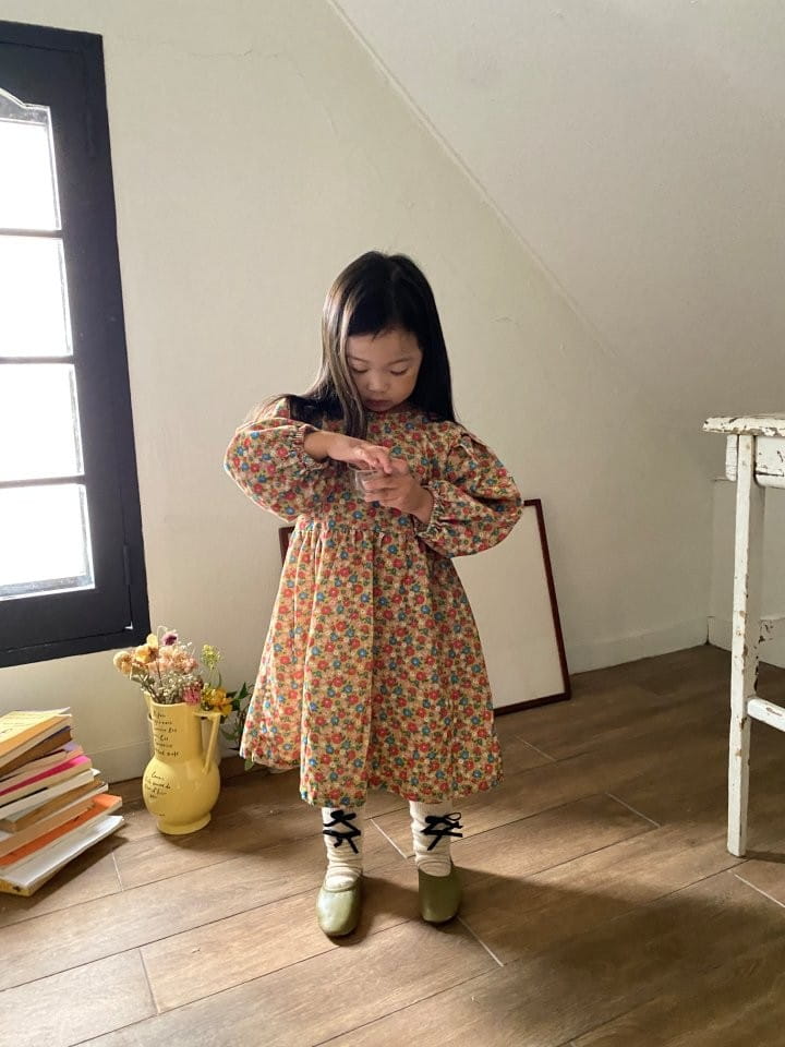 La Chouchou - Korean Children Fashion - #childofig - Floral One-piece - 4