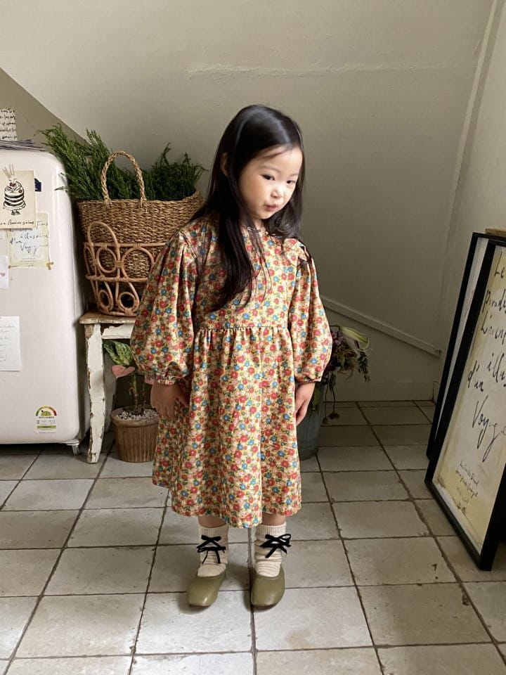 La Chouchou - Korean Children Fashion - #prettylittlegirls - Floral One-piece - 2