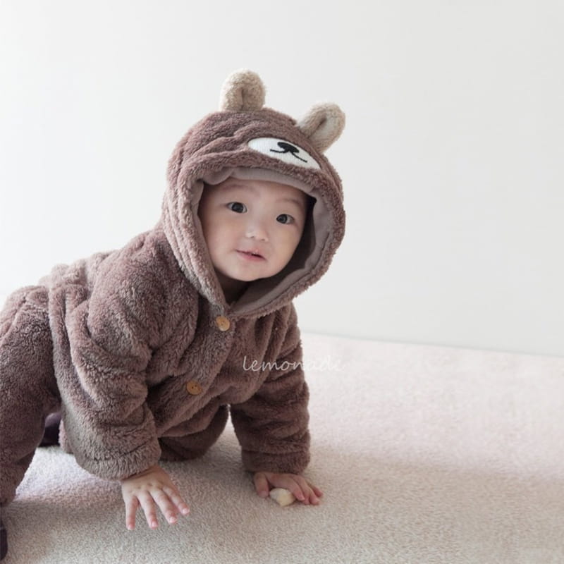 Lemonade - Korean Baby Fashion - #babyoutfit - Bono Bear Bodysuit - 3