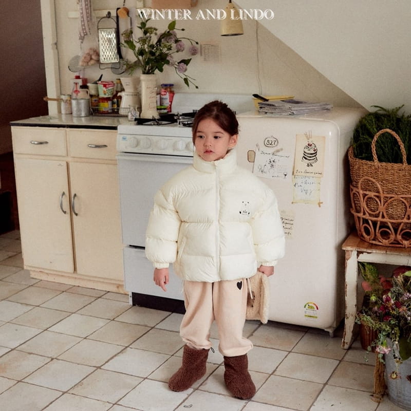 Lindo - Korean Children Fashion - #kidzfashiontrend - Happy Bear Padding Jacket - 4