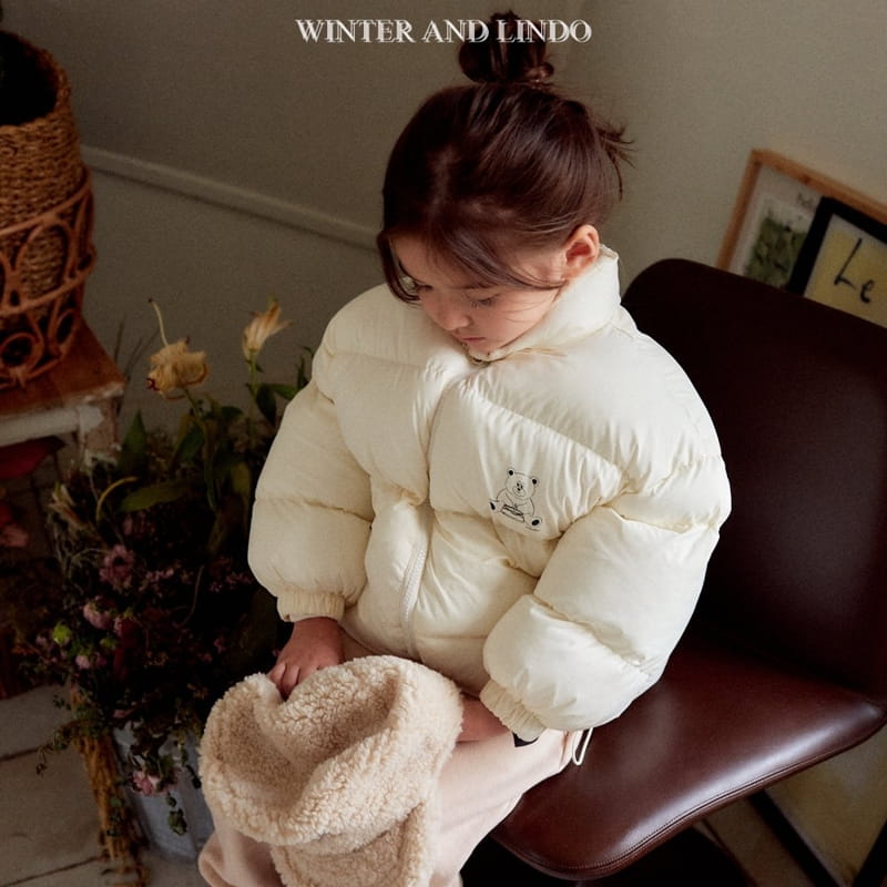 Lindo - Korean Children Fashion - #kidsstore - Happy Bear Padding Jacket - 2