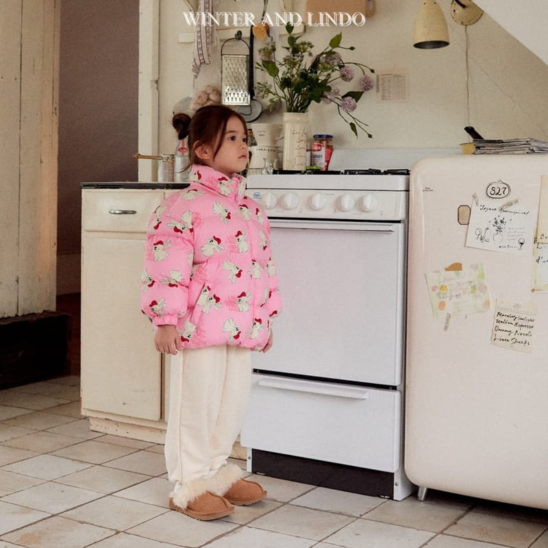 Lindo - Korean Children Fashion - #kidsstore - Rabbit Bear Padding Jacket