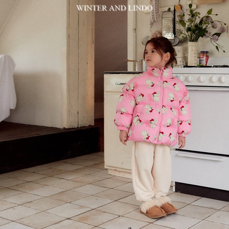 Lindo - Korean Children Fashion - #kidzfashiontrend - Rabbit Bear Padding Jacket - 2
