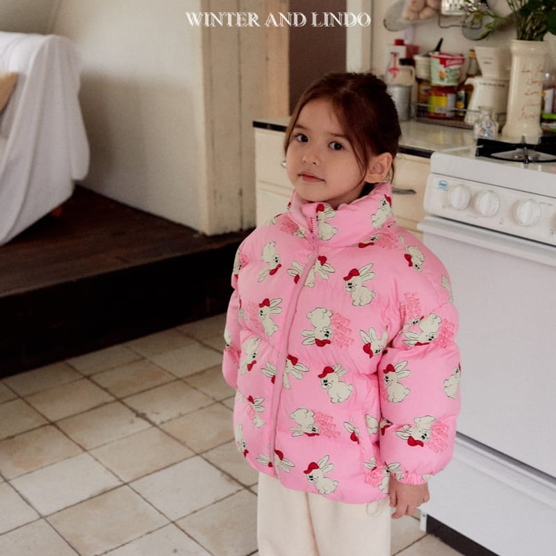 Lindo - Korean Children Fashion - #magicofchildhood - Rabbit Bear Padding Jacket - 5