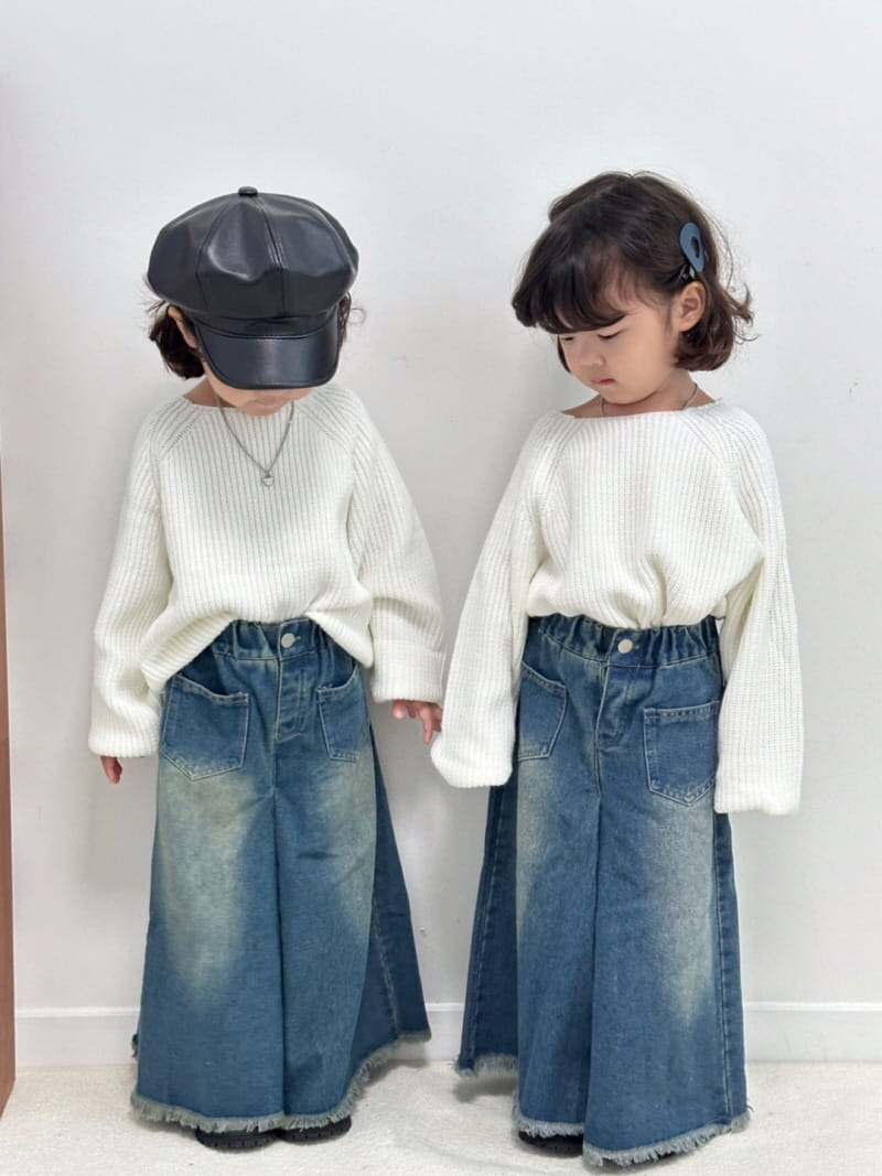Little Rabbit - Korean Children Fashion - #Kfashion4kids - White Knit Tee - 5