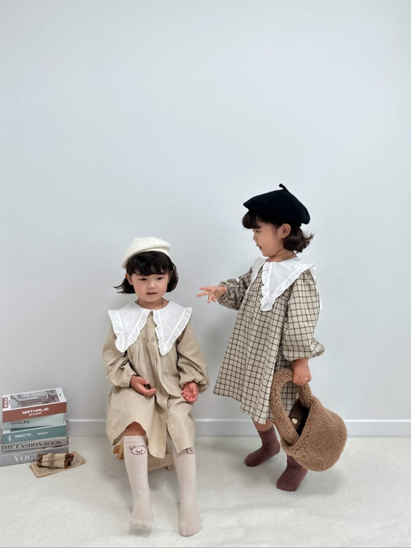 Little Rabbit - Korean Children Fashion - #childofig - Big Collar One-piece - 6