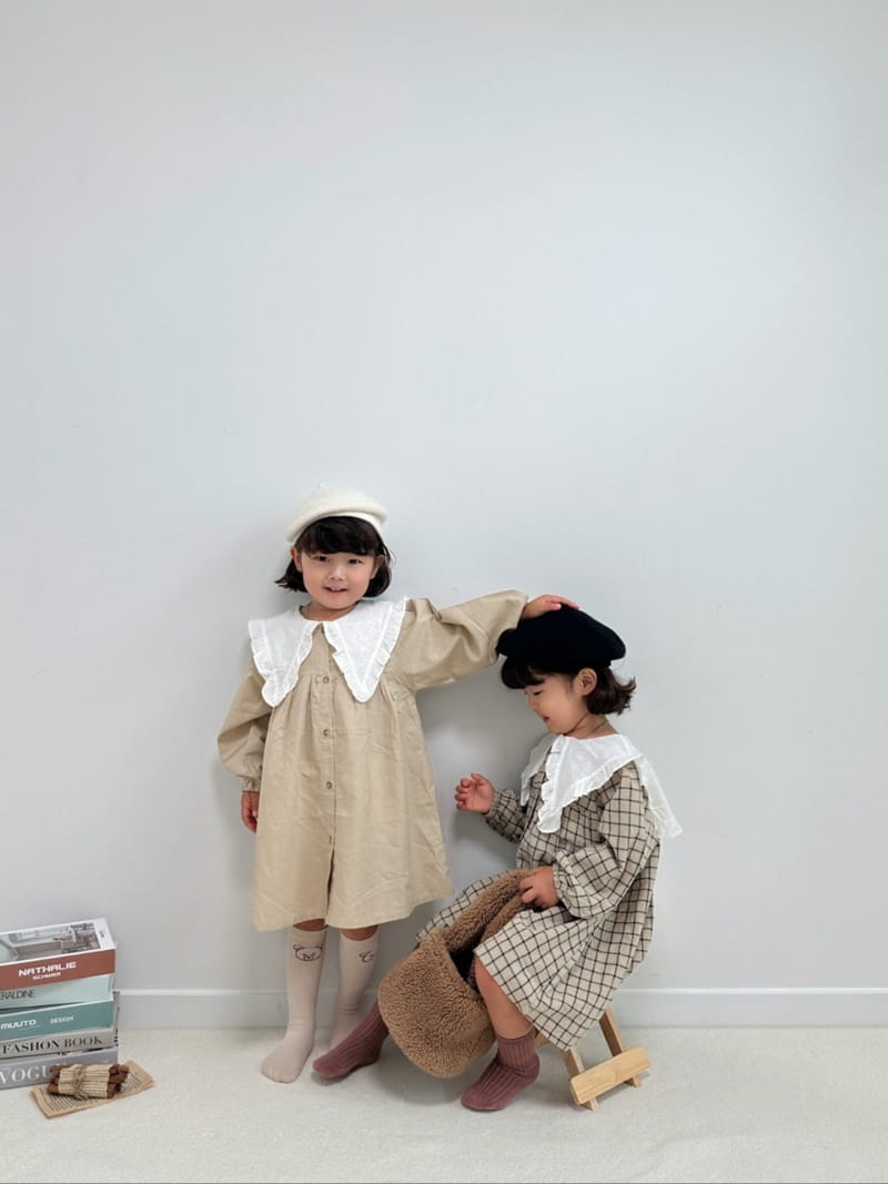 Little Rabbit - Korean Children Fashion - #childofig - Big Collar One-piece - 7