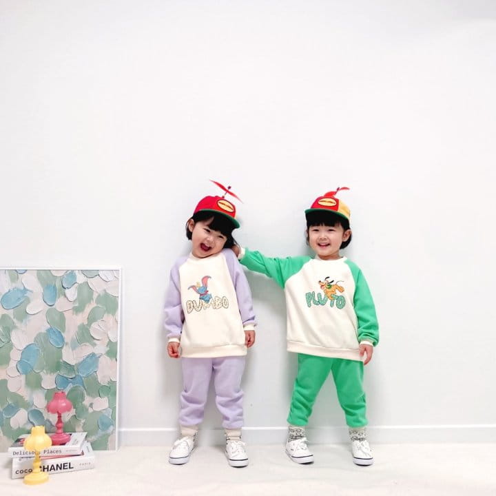 Little Rabbit - Korean Children Fashion - #childrensboutique - Raglan Top Bottom Set - 12