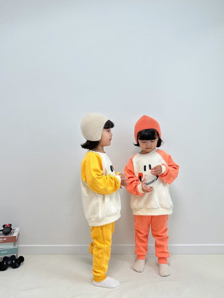 Little Rabbit - Korean Children Fashion - #designkidswear - Smile Top Bottom Set - 10