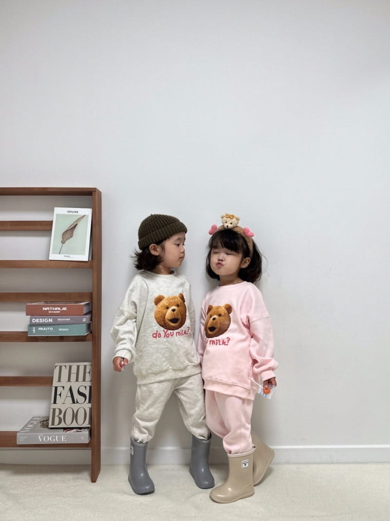 Little Rabbit - Korean Children Fashion - #kidsshorts - Milk Bear Set - 10