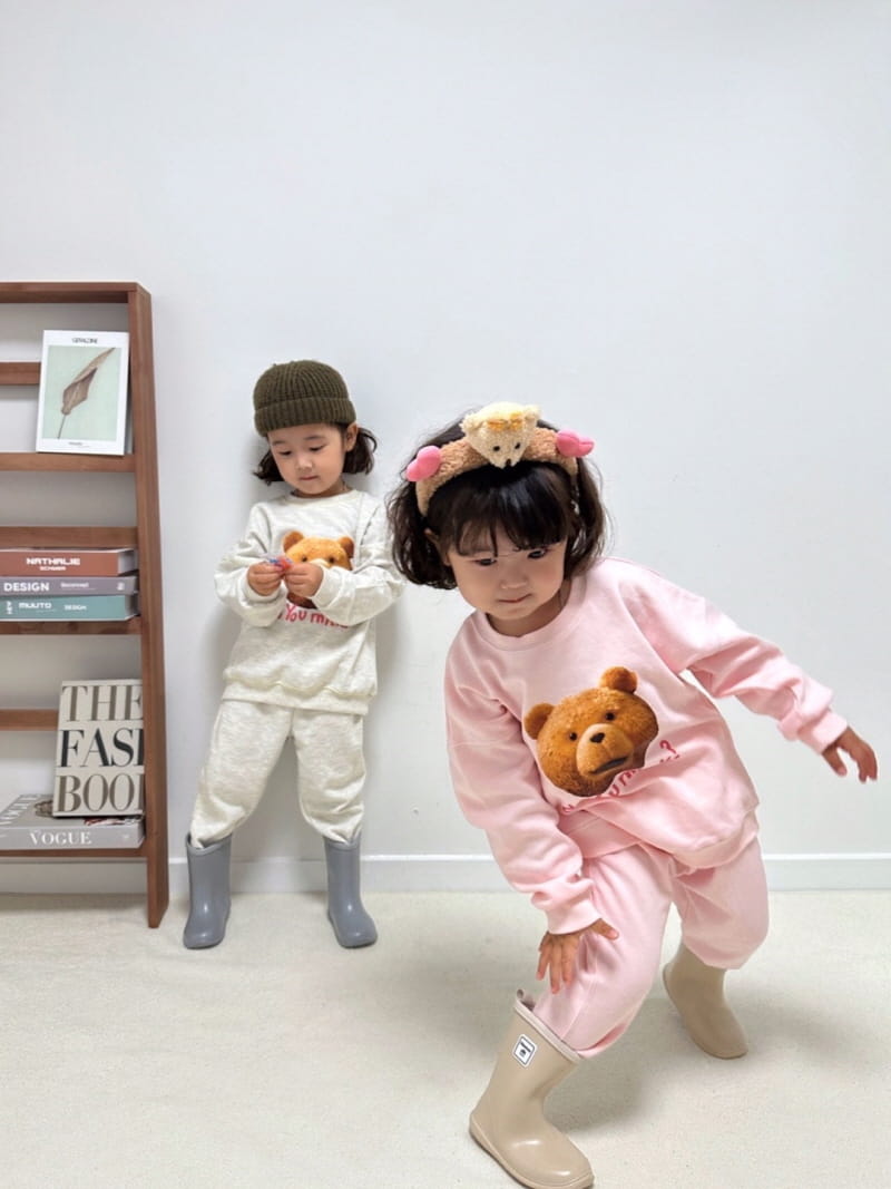 Little Rabbit - Korean Children Fashion - #kidzfashiontrend - Milk Bear Set - 12