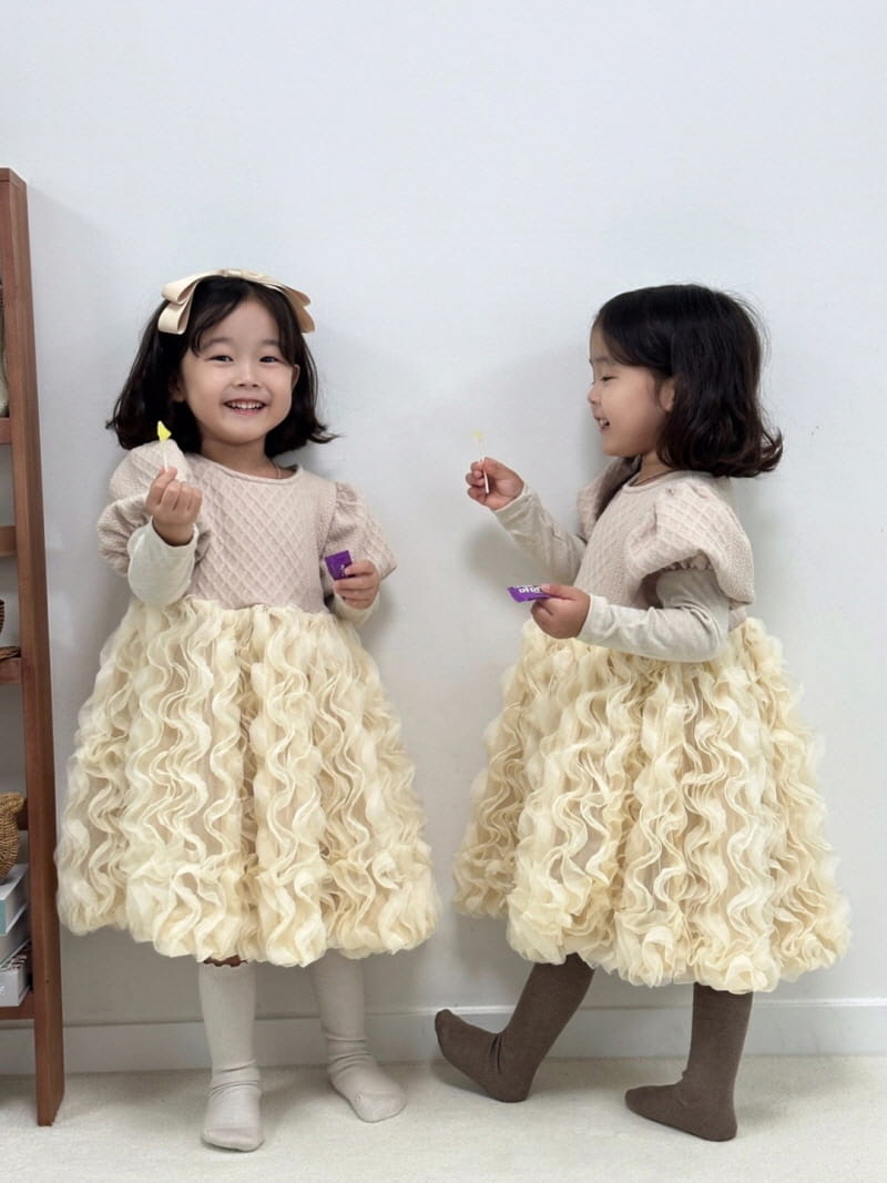 Little Rabbit - Korean Children Fashion - #littlefashionista - Vanilla One-piece - 2