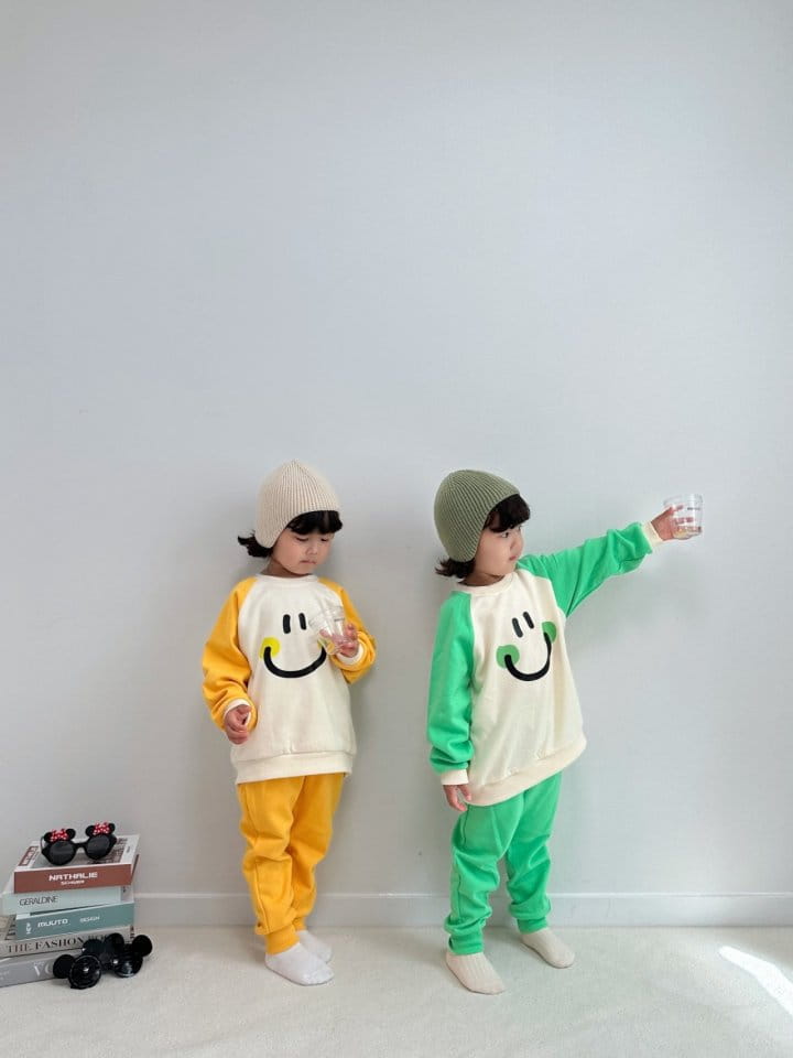 Little Rabbit - Korean Children Fashion - #magicofchildhood - Smile Top Bottom Set - 2