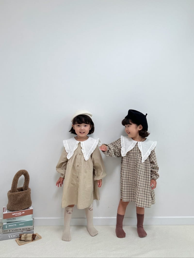 Little Rabbit - Korean Children Fashion - #magicofchildhood - Big Collar One-piece - 3