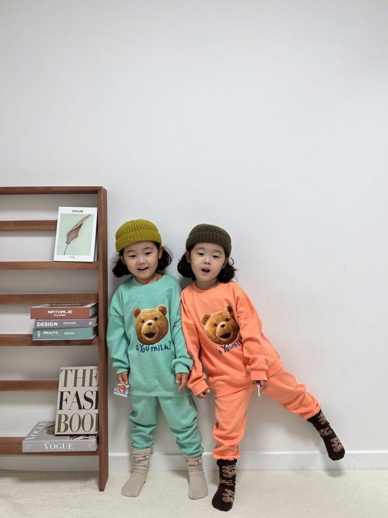 Little Rabbit - Korean Children Fashion - #minifashionista - Milk Bear Set - 2