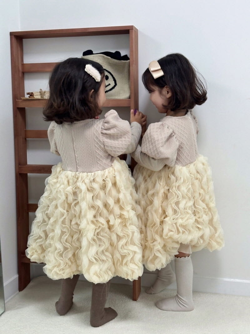 Little Rabbit - Korean Children Fashion - #prettylittlegirls - Vanilla One-piece - 5