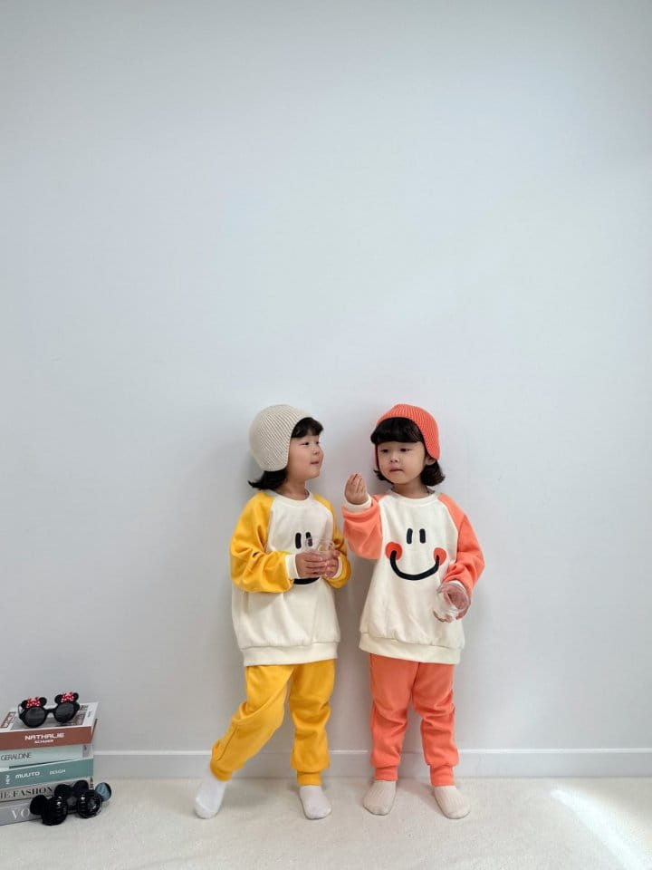 Little Rabbit - Korean Children Fashion - #stylishchildhood - Smile Top Bottom Set - 7