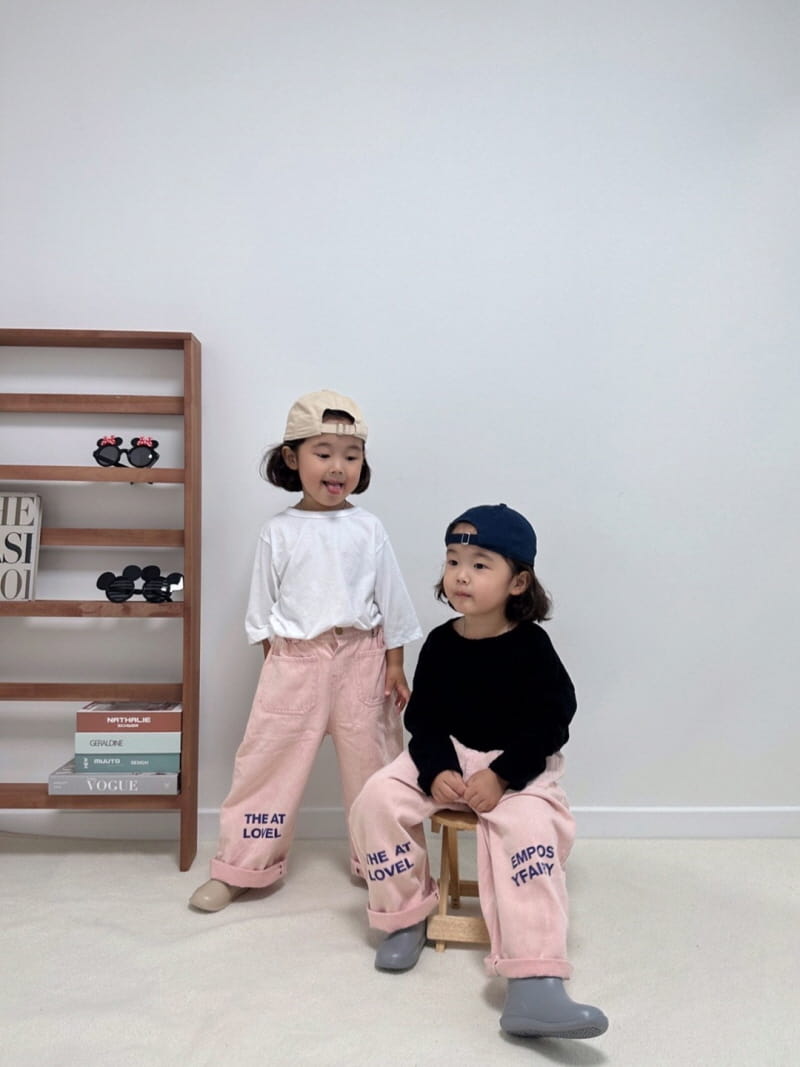 Little Rabbit - Korean Children Fashion - #todddlerfashion - Lettering Pants - 3