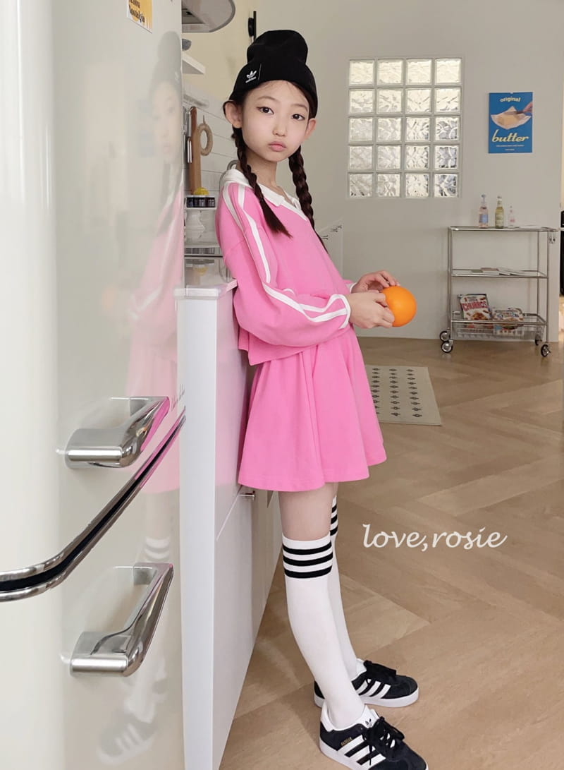 Love Rosie - Korean Children Fashion - #designkidswear - Collar Hip Star Skirt Set - 9