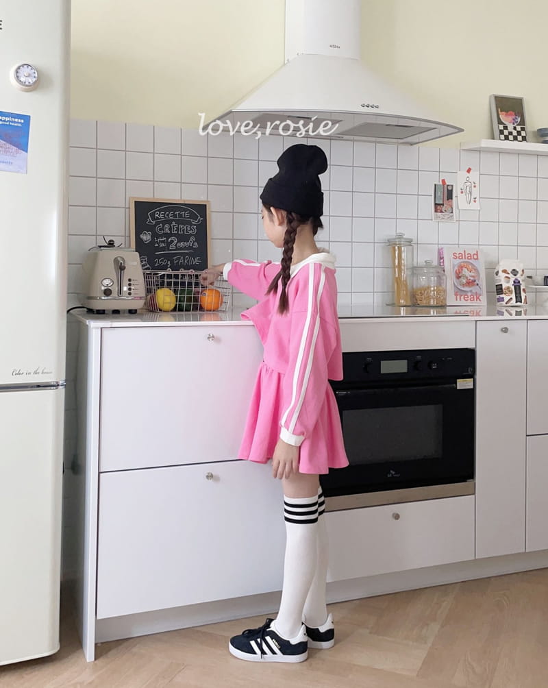 Love Rosie - Korean Children Fashion - #fashionkids - Collar Hip Star Skirt Set - 11
