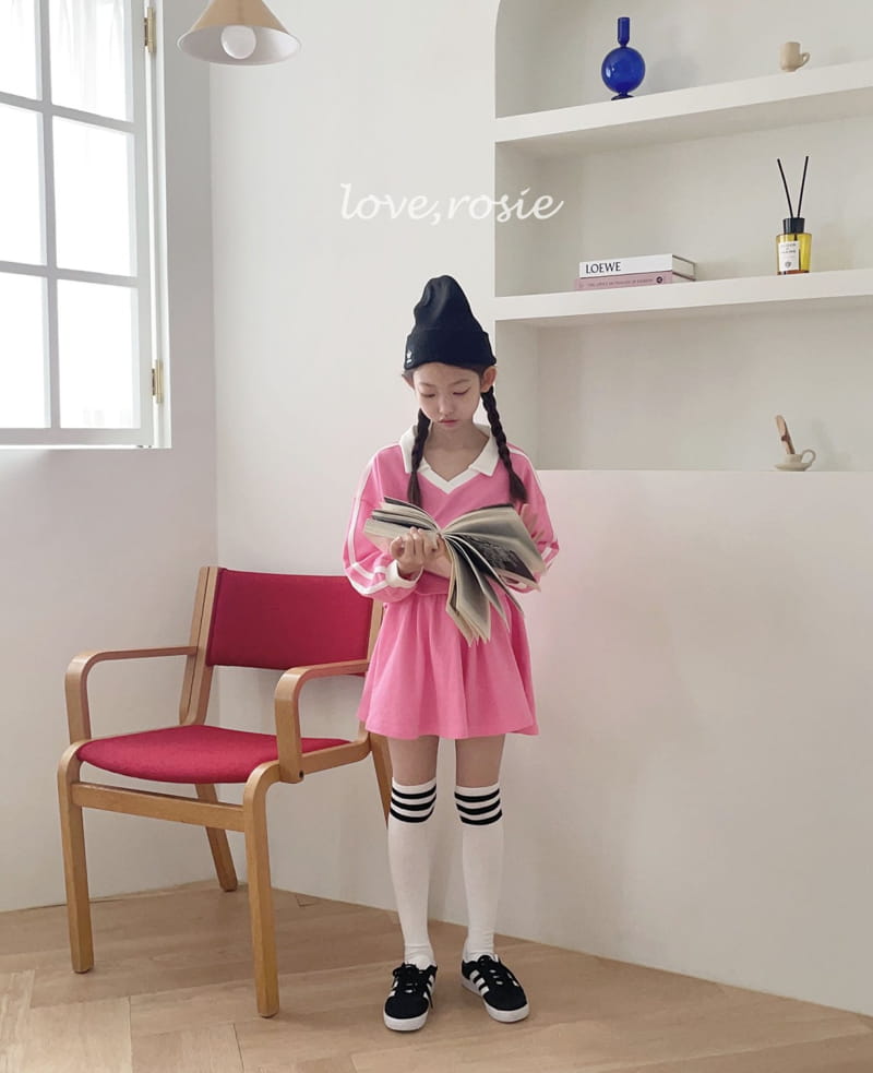 Love Rosie - Korean Children Fashion - #kidsshorts - Collar Hip Star Skirt Set - 12