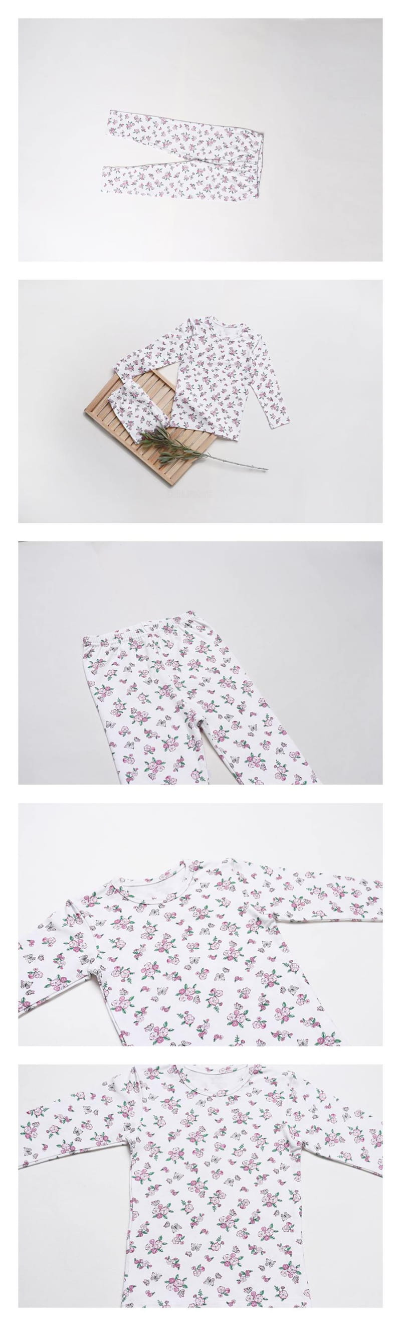 Mellis - Korean Children Fashion - #designkidswear - Modal Span Flower Garden 9 Modal Span Easywear