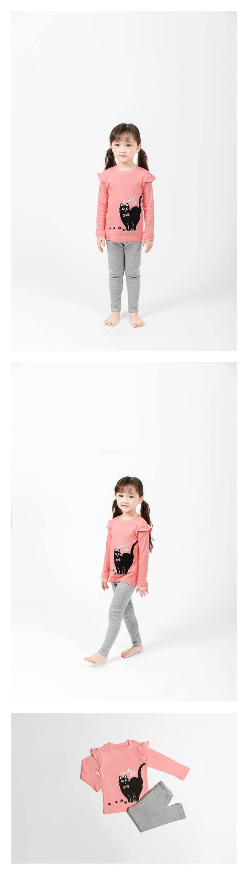 Mellis - Korean Children Fashion - #prettylittlegirls - Balack Cat Pink 30 Fraise Easywear
