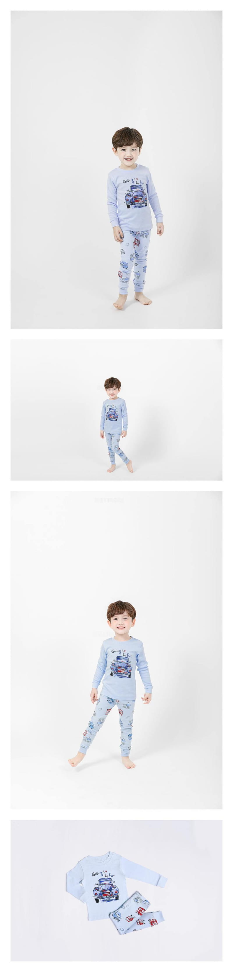 Mellis - Korean Children Fashion - #todddlerfashion - Blue Car 30 Fraise Easywear