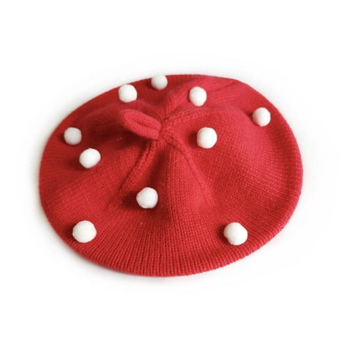 Miso - Korean Children Fashion - #littlefashionista - Pompom Beret Hat - 6