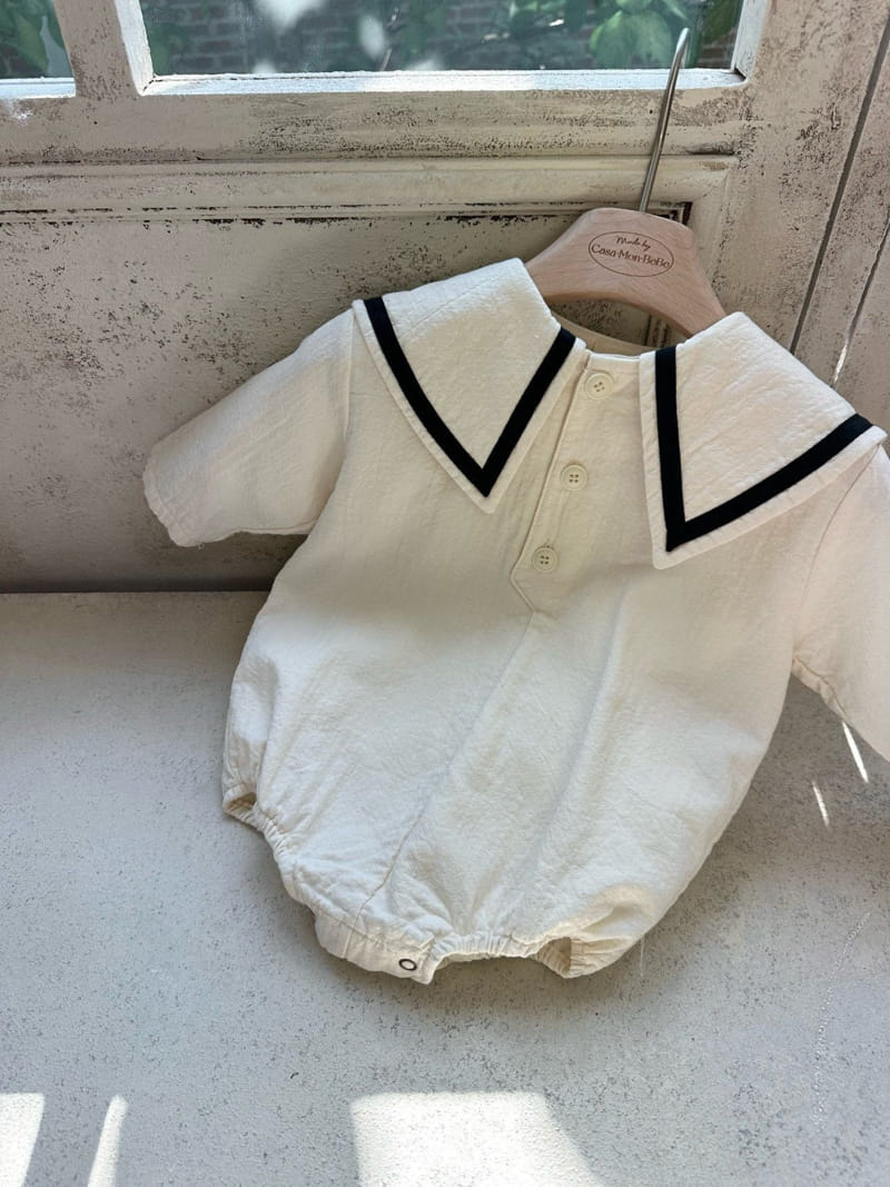 Monbebe - Korean Baby Fashion - #babygirlfashion - New Sailot Bodysuit - 4