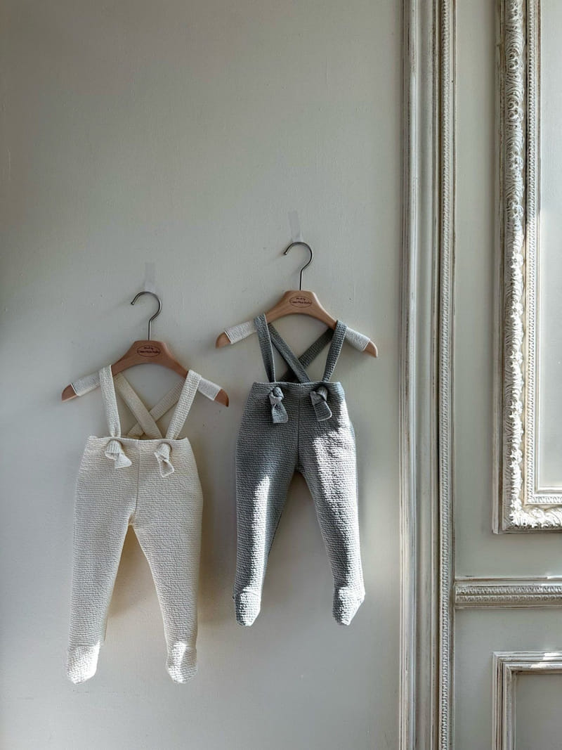 Monbebe - Korean Baby Fashion - #babylifestyle - Mignon Dungarees Pants 3~6m - 11