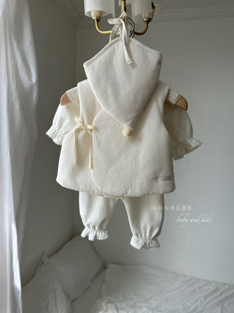 Monbebe - Korean Baby Fashion - #babylifestyle - Padding Bonnet - 8
