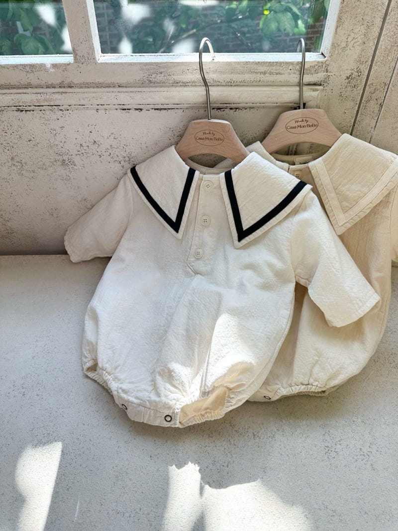 Monbebe - Korean Baby Fashion - #babyoutfit - New Sailot Bodysuit - 8