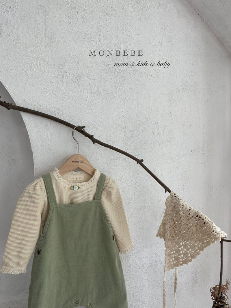 Monbebe - Korean Baby Fashion - #babyoutfit - Pudding Dungaree Pants - 10