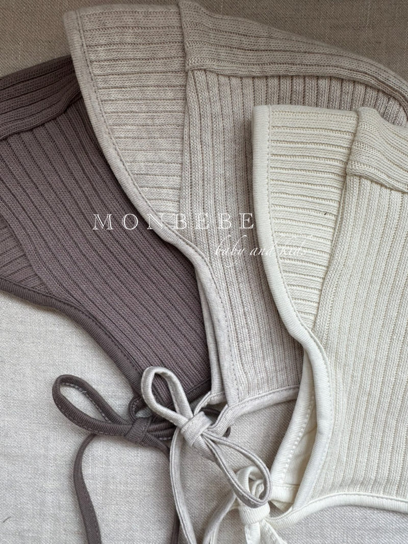 Monbebe - Korean Baby Fashion - #babywear - Knit Rib Bonnet - 3